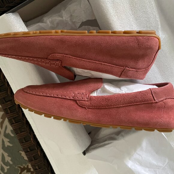 Aquatalia Qaitlin Loafers/Drivers NWB-7-Deep Rose Suede - Picture 3 of 9